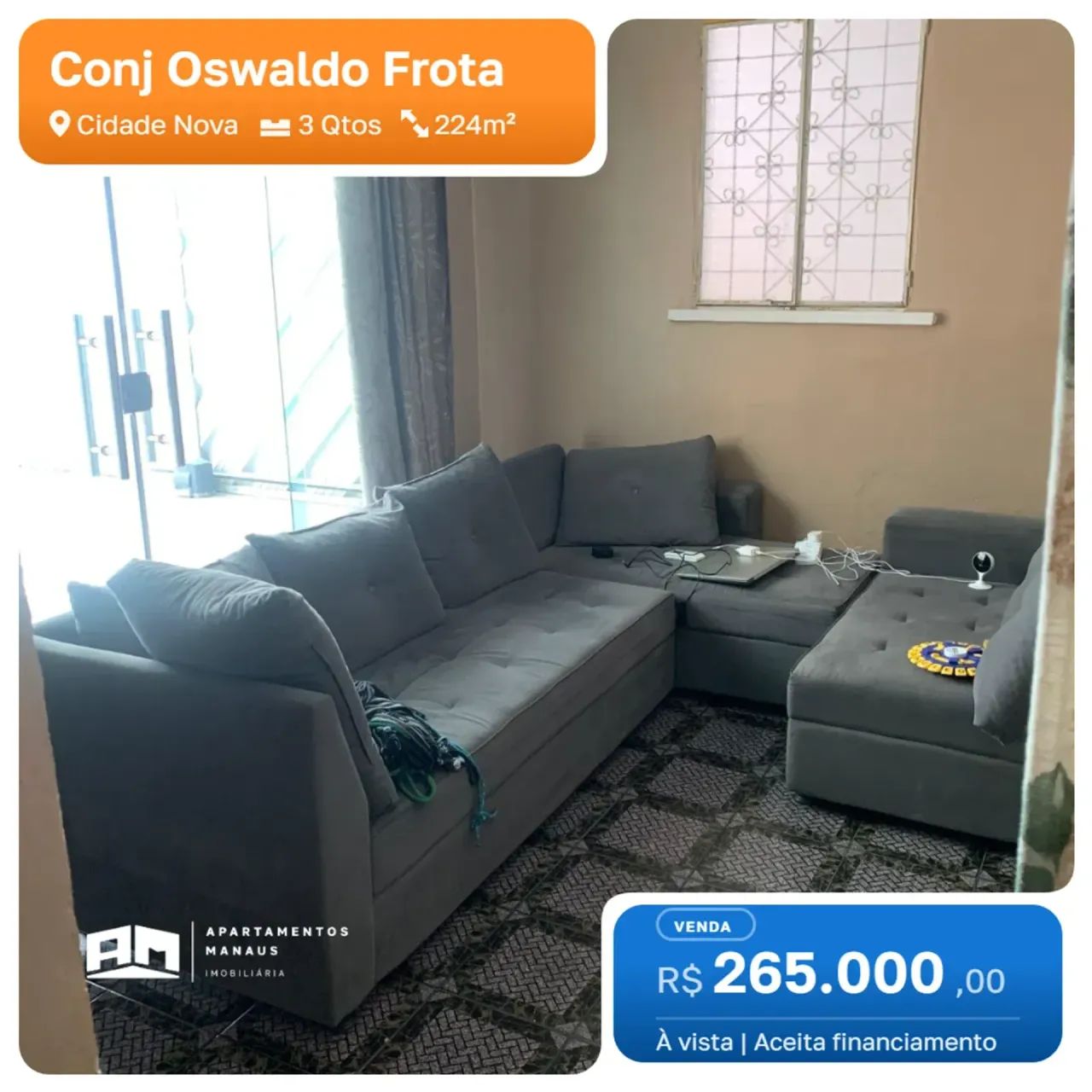 Conj Oswaldo Frota  - 3 Quartos - Cidade Nova