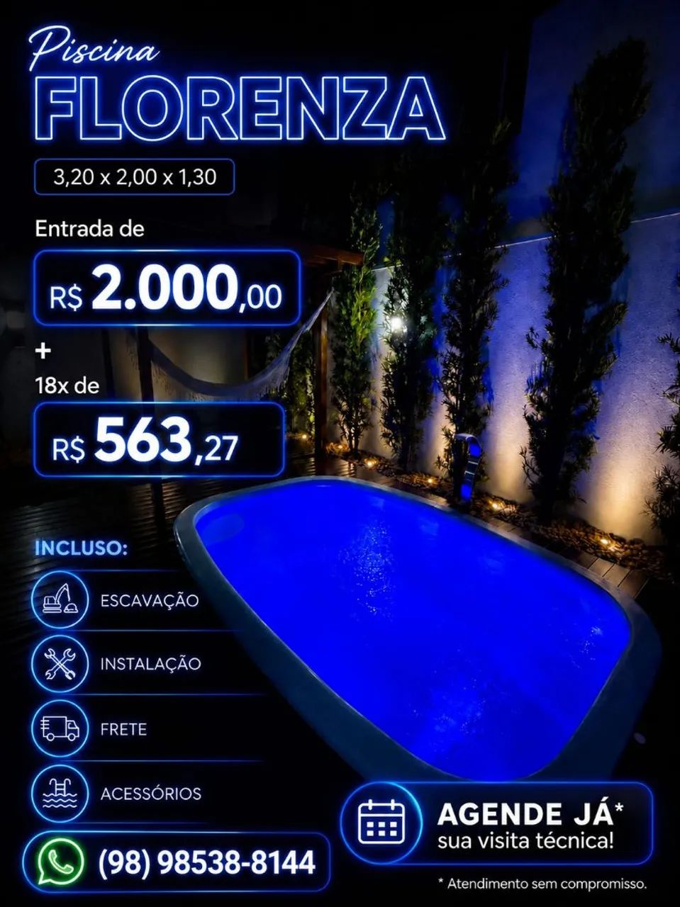 Oferta Aguazul Piscinas São Luís  - Foto 2