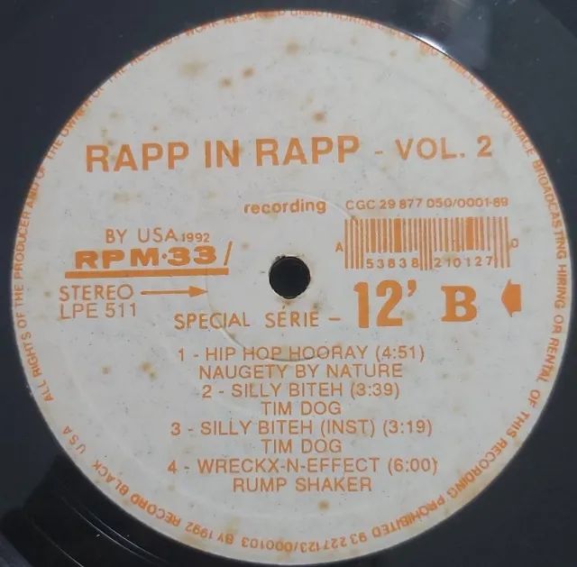 Disco de Vinil LP Rapp In Rapp 2 (importado) - Foto 3