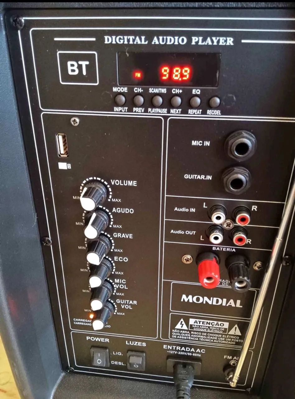 Caixa de Som Mondial Bluetooth