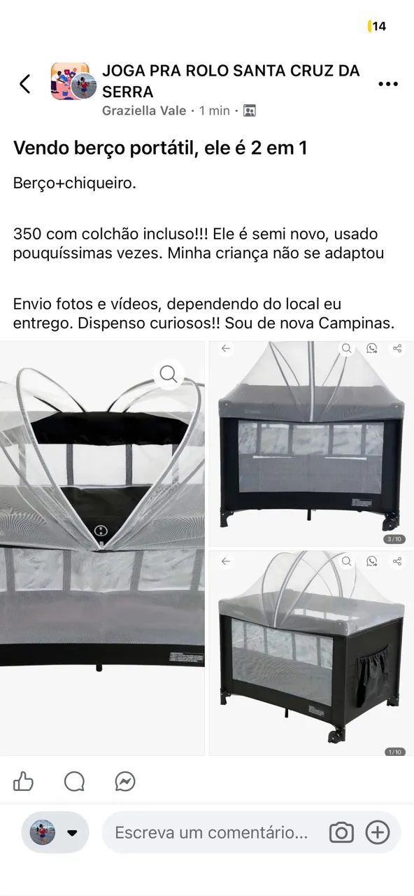 Berço portátil 