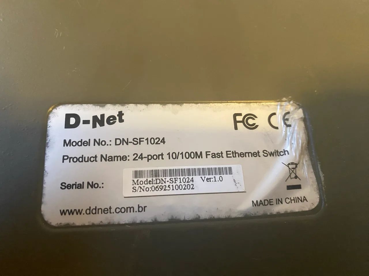 Switch 24 Portas D-Net DN-SF1024 - 10/100 Mbps - Funcionando - Barato - Foto 2
