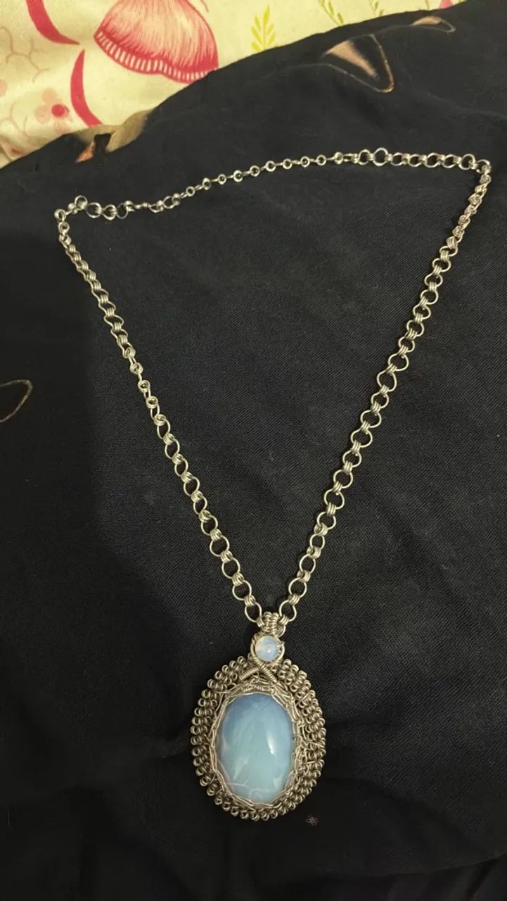 Vende-se amuleto + pulseira de pedra da lua  - Foto 2