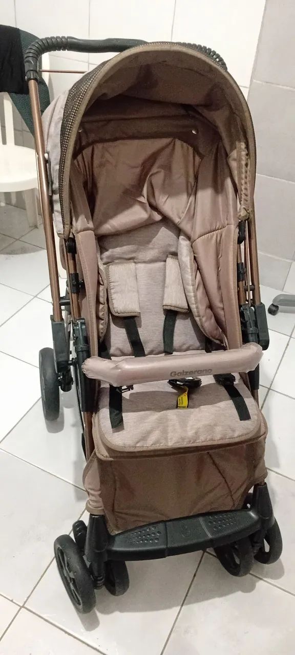 Carrinho e Bebê conforto com suporte - Foto 4