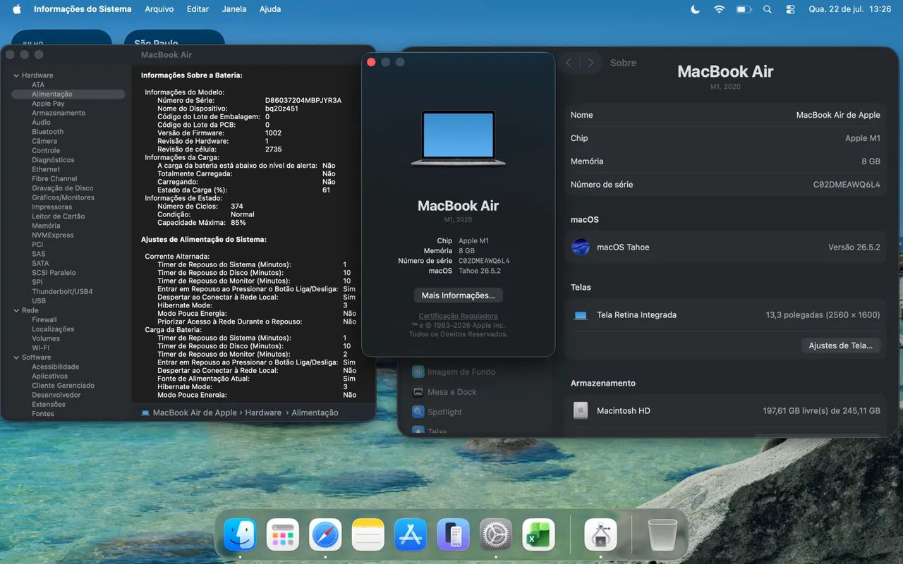 MacBook Air M1 (2020) com caixa e carregador original - Foto 5