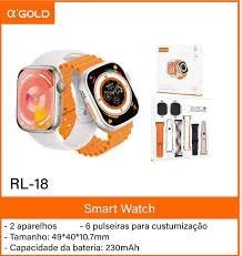 Smartwatch RL-18 X Gold (Novo)