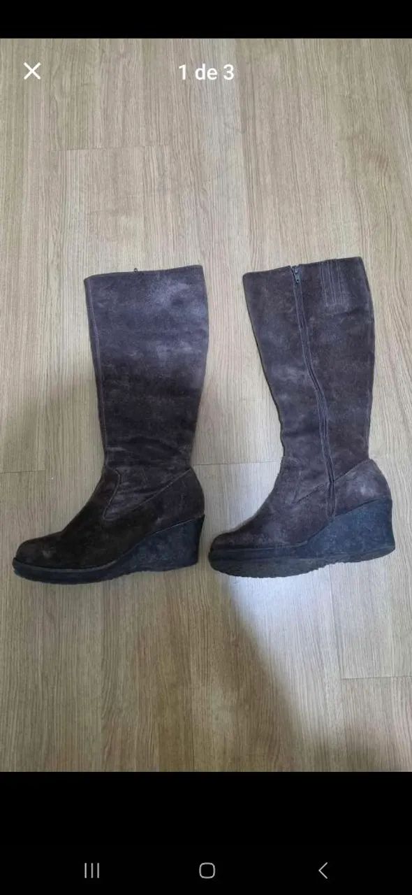 Bota de camurça 