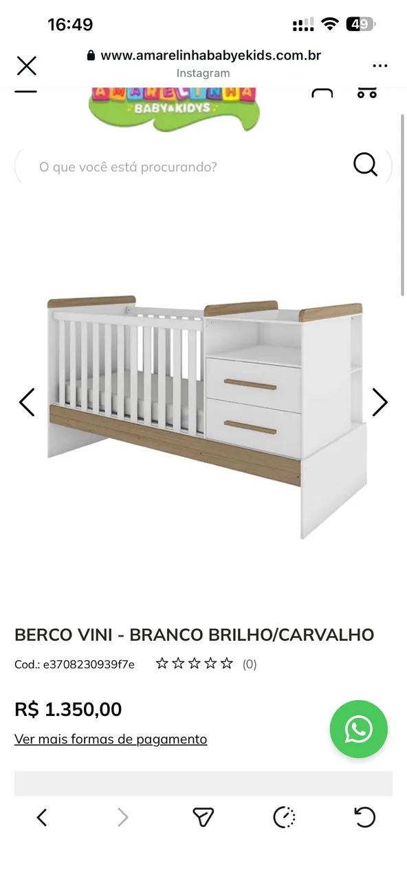 Berço com trocador - Foto 3