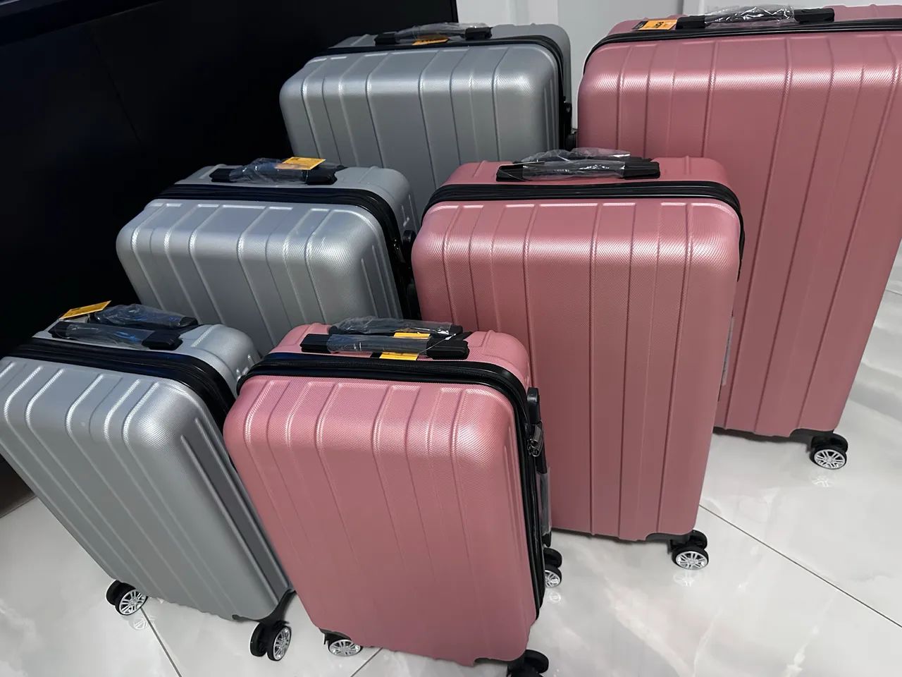Malas de viagem em abs P - M e G várias cores 