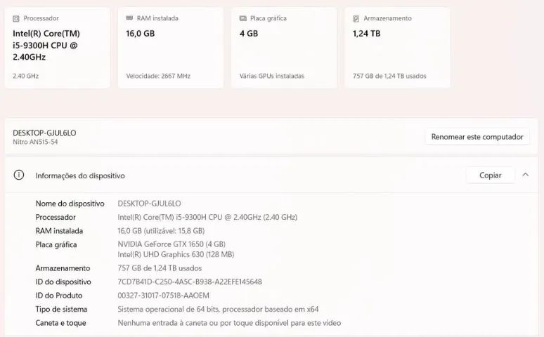 Notebook Acer Nitro 5 - Foto 5