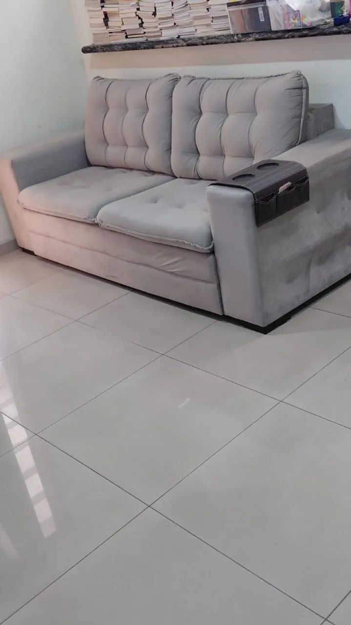 Sofá 2 e 3 lugares semi novos 7 meses de uso. - Foto 3