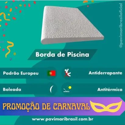 SUPER PROMOÇÃO* Borda Peito de Pombo Padrão Europeu Antiderrapante e Atérmica 50x35 Branca