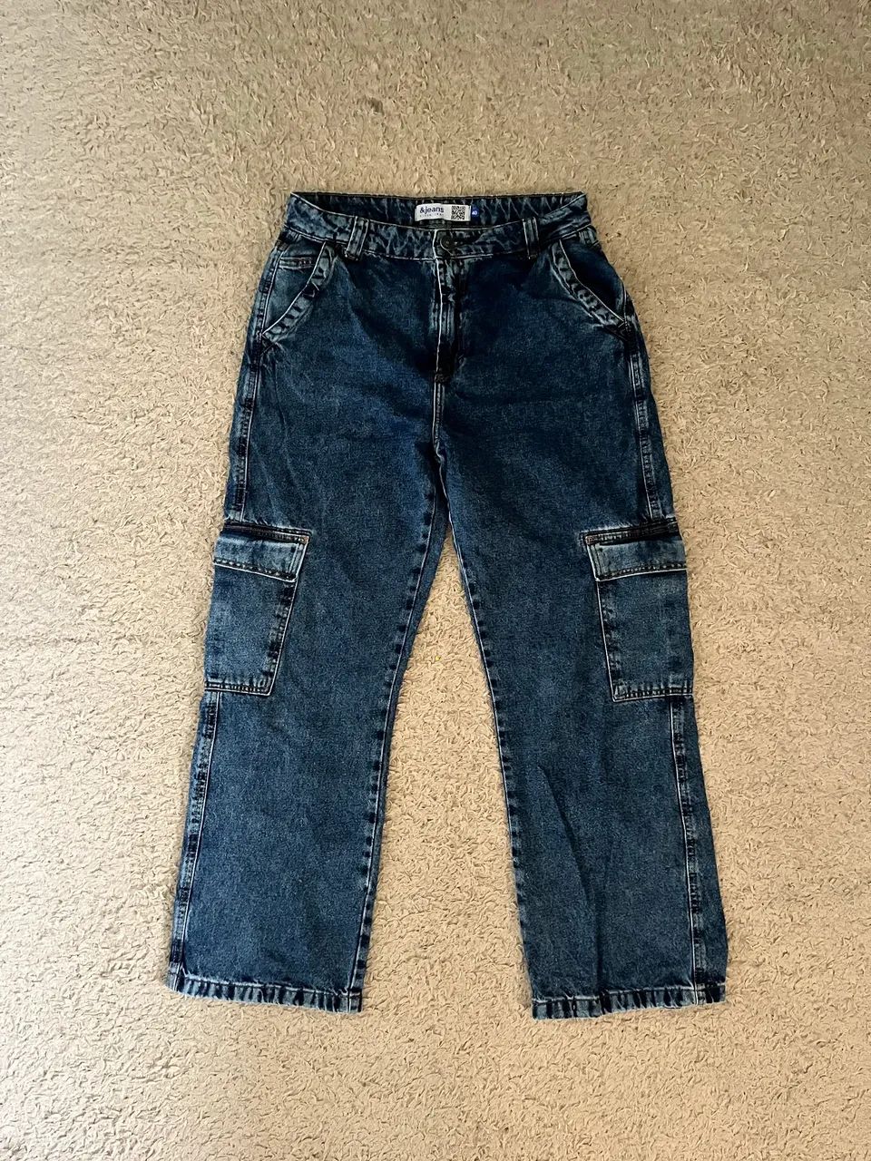 Calça Cargo Jeans - 40 - Foto 2