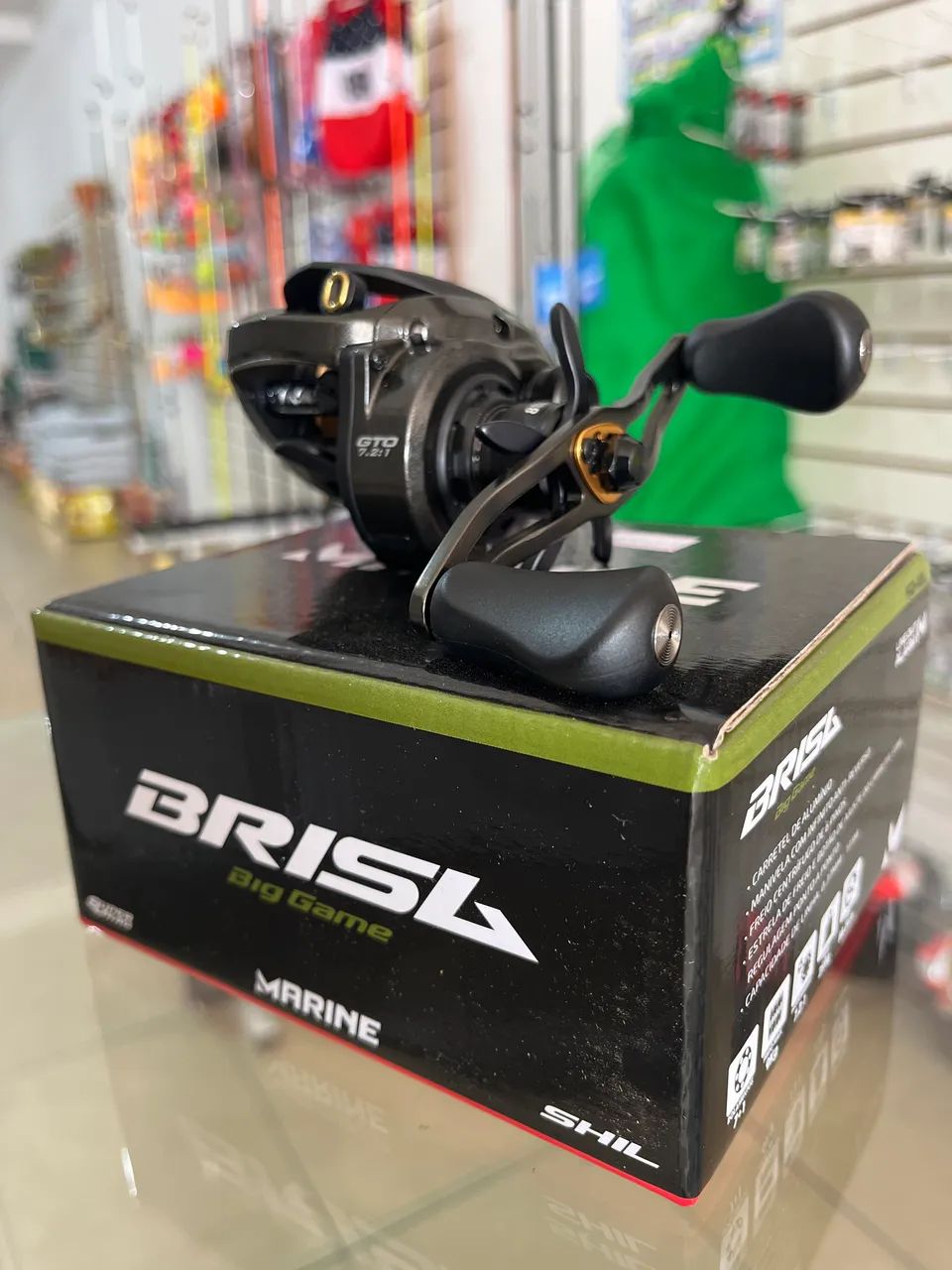 Carretilha a brisa Big game * NOVA* - Foto 2