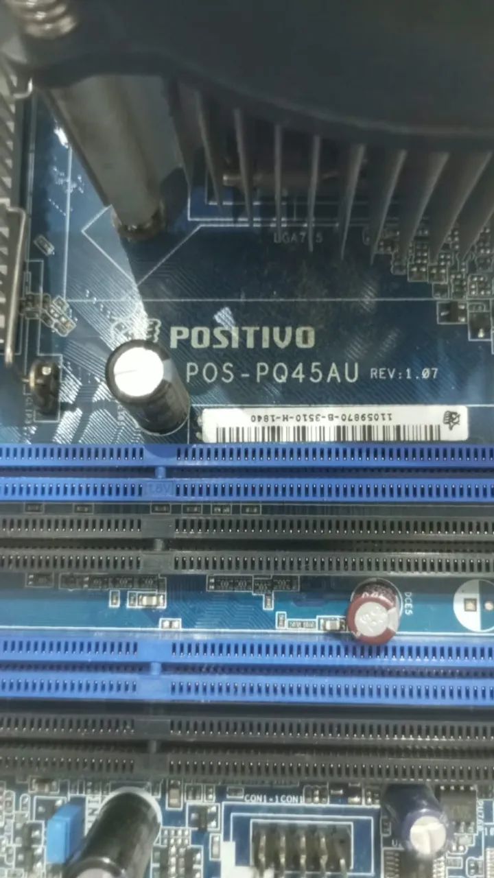 Placa Mãe Positivo Pos-pq45au COM PROCESSADOR E COOLER FUNCIONANDO 100%  - Foto 2