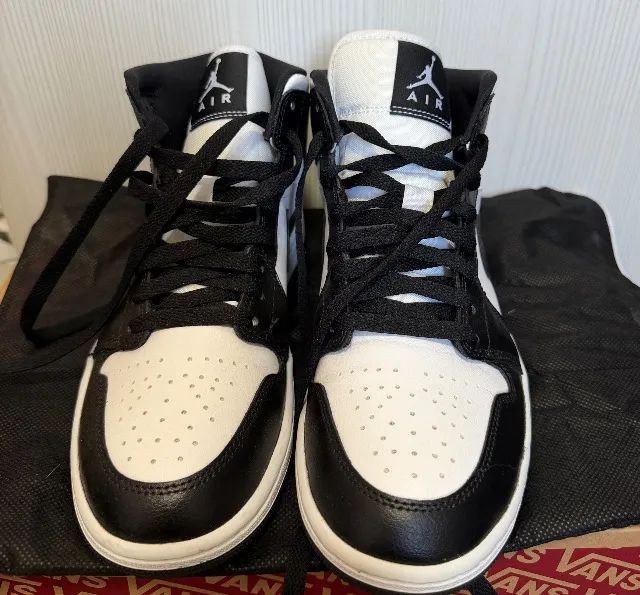 tênis air jordan 1 mid panda 37 - Foto 4