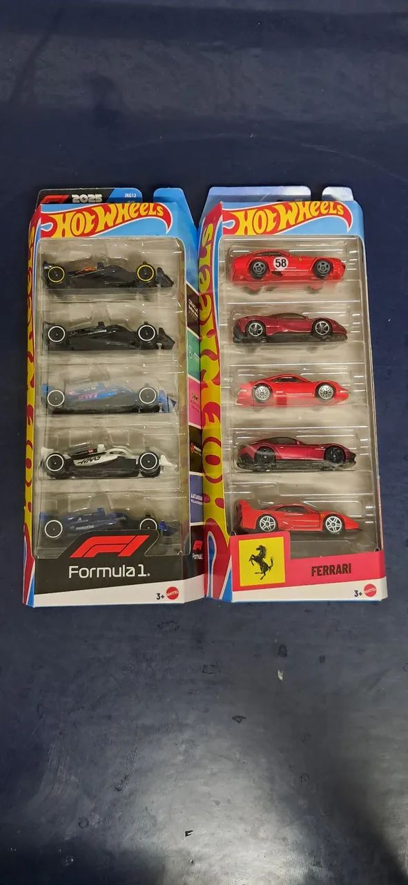 Pack hot wheels fórmula 1 ferrari