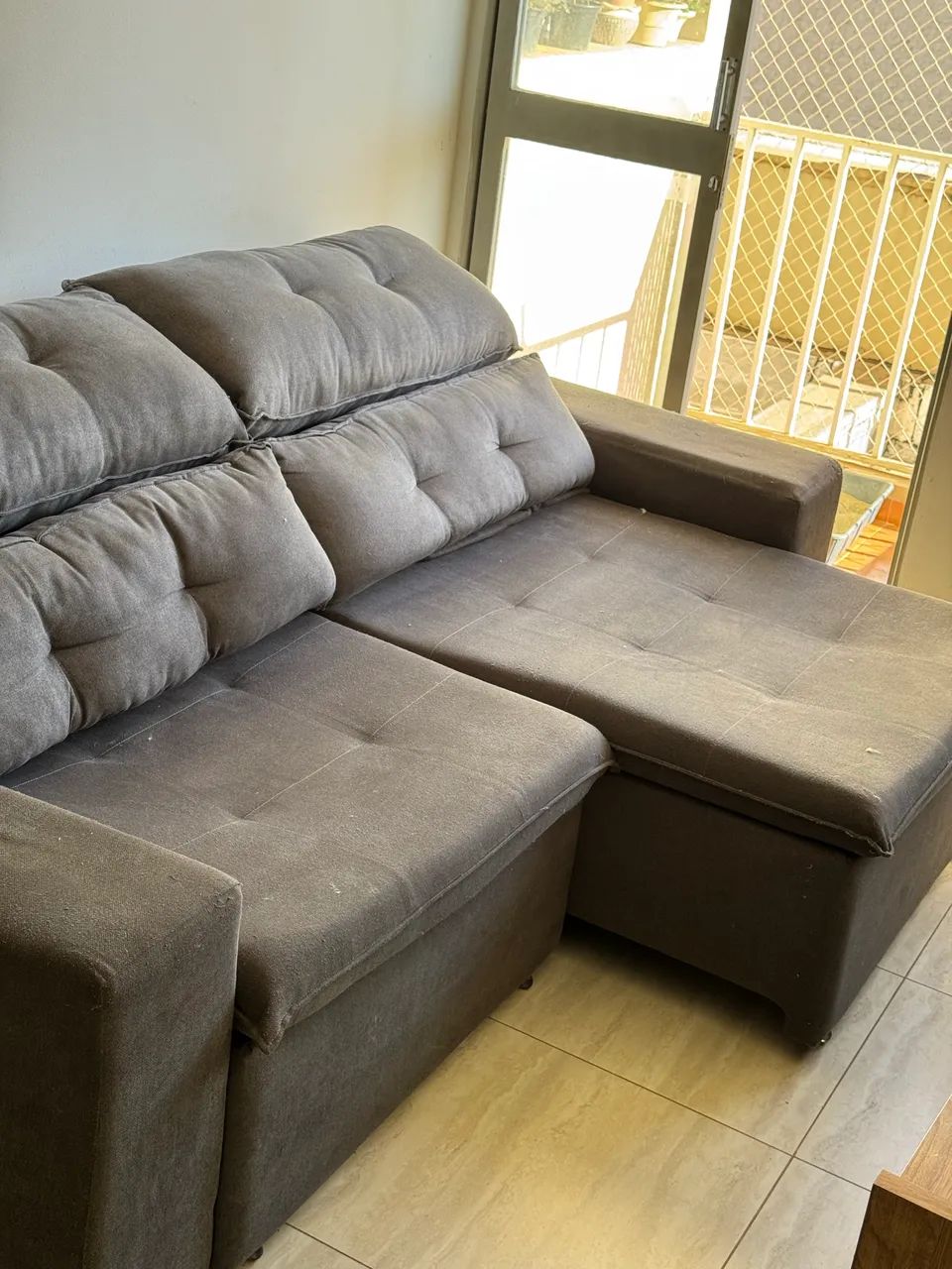 Sofá Retrátil e Reclinável 230cm - Entrego Grátis  - Foto 4