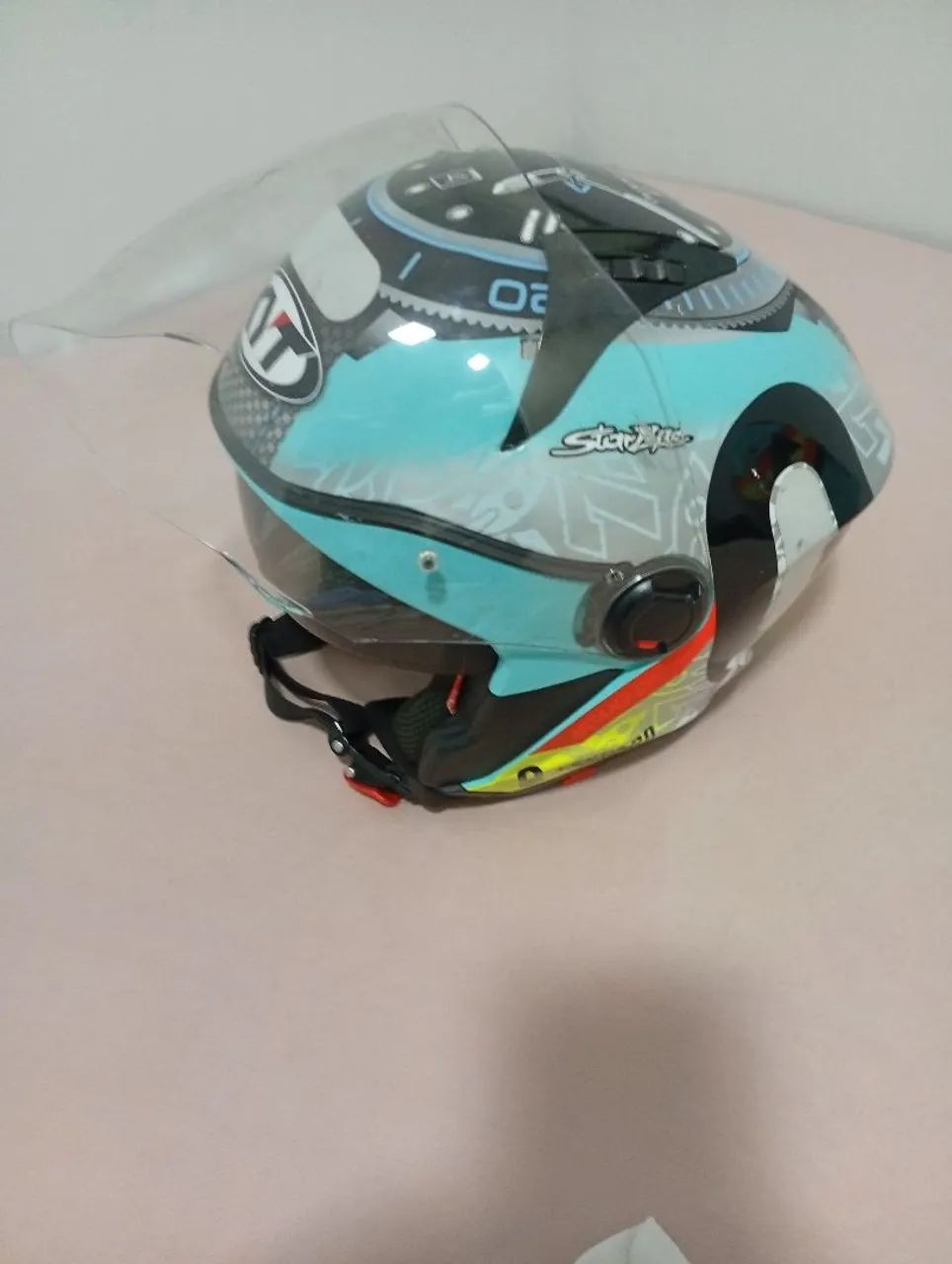 Capacete kit leopard aberto