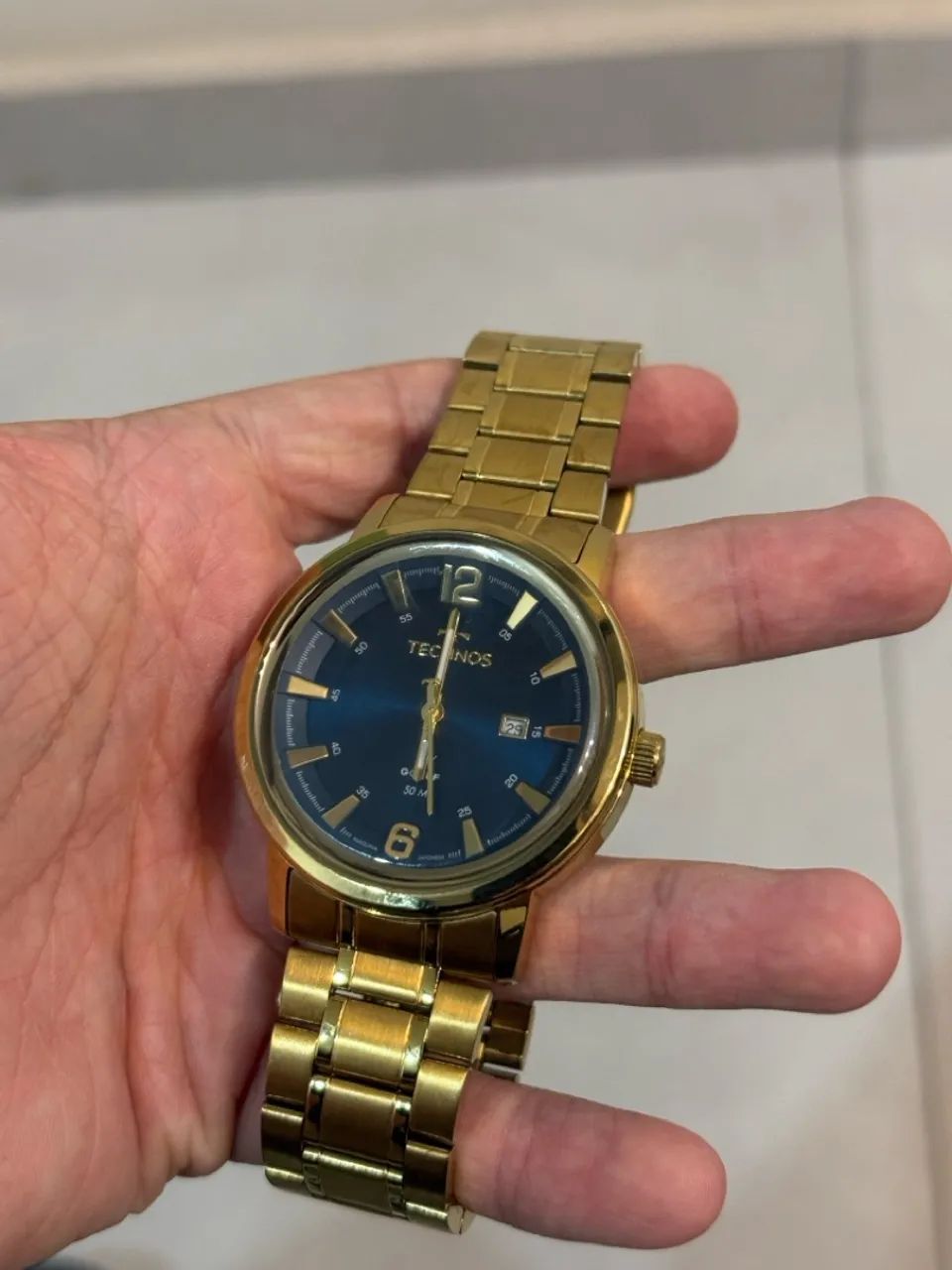 Relógio Technos Quartz Golf Dourado - Foto 2