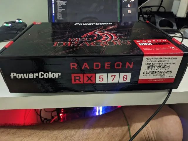Placa de Vídeo RX570 4gb DDR5 - PowerColor - Foto 5