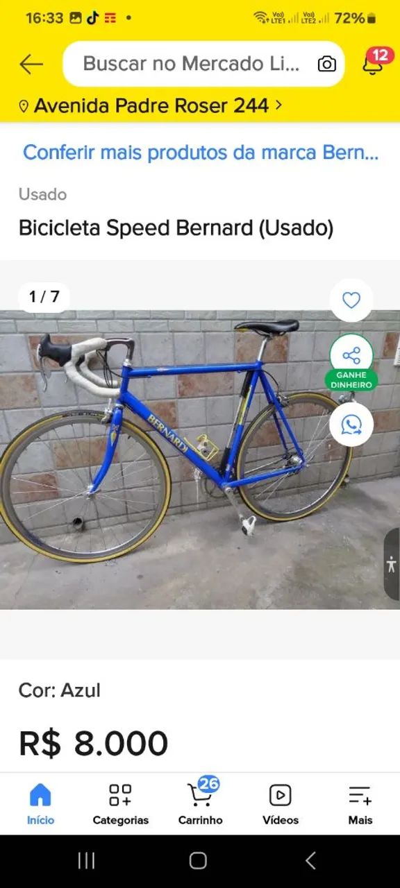 Bicicleta Speed Marca BERNARD - Foto 5