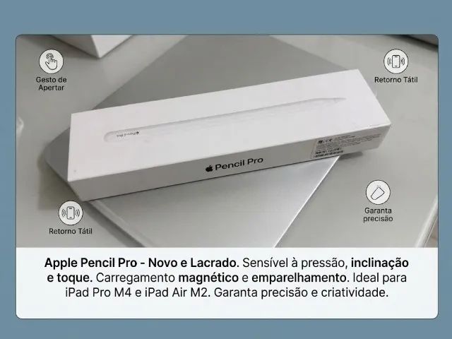Apple Pencil Pro - Lacrada, Novo - Acessórios de Celular