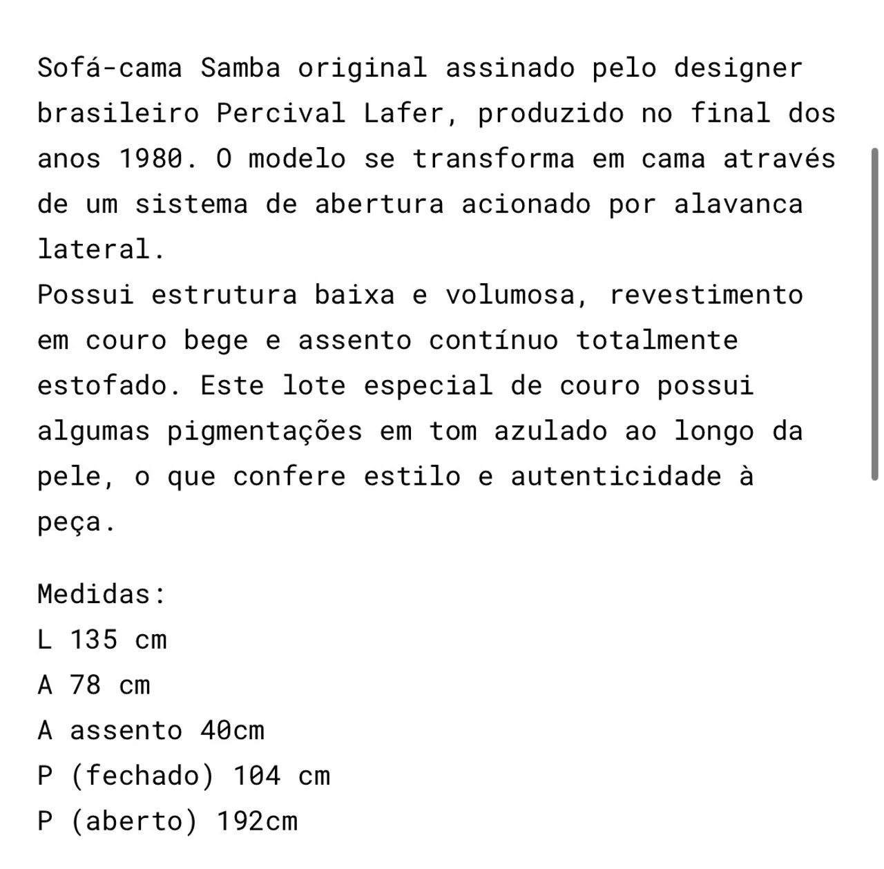 Sofá cama joy Samba da Lafer  - Foto 5