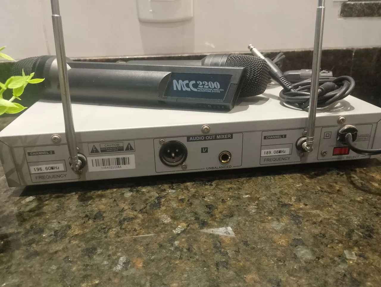 Microfone Duplo Sem Fio Smart MCC-2200 VHF - Foto 4