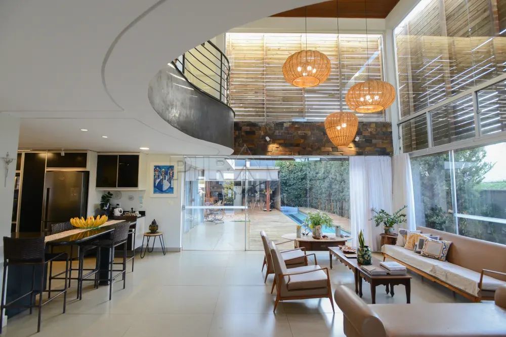 Casa alto padrão em condomínio fechado com 332,06m², Alphaville Zona Sul de Ribeirão Preto