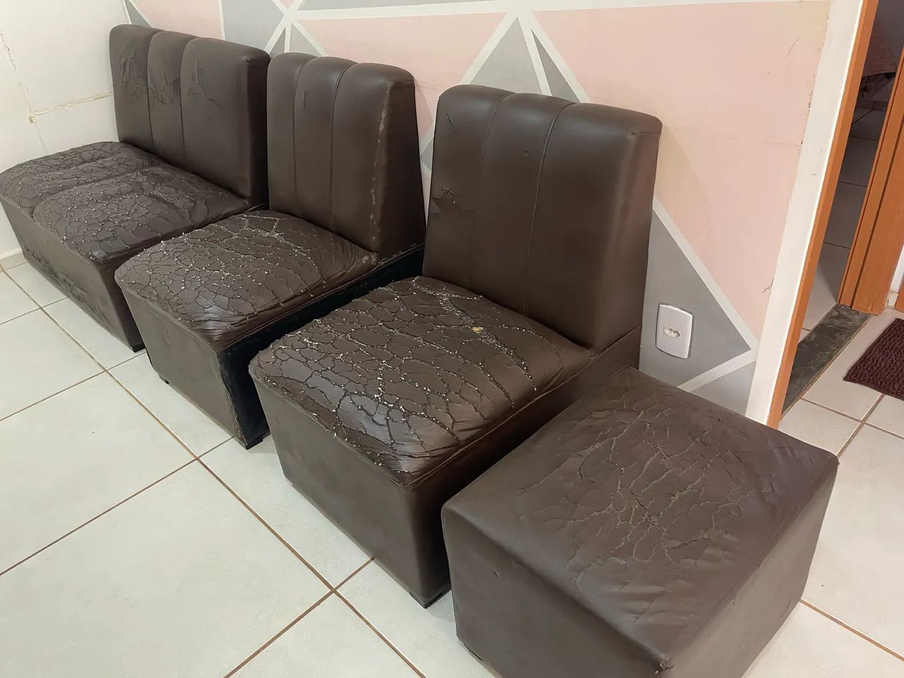 SOFÁ MODULAR 4 PARTES USADO - Foto 5