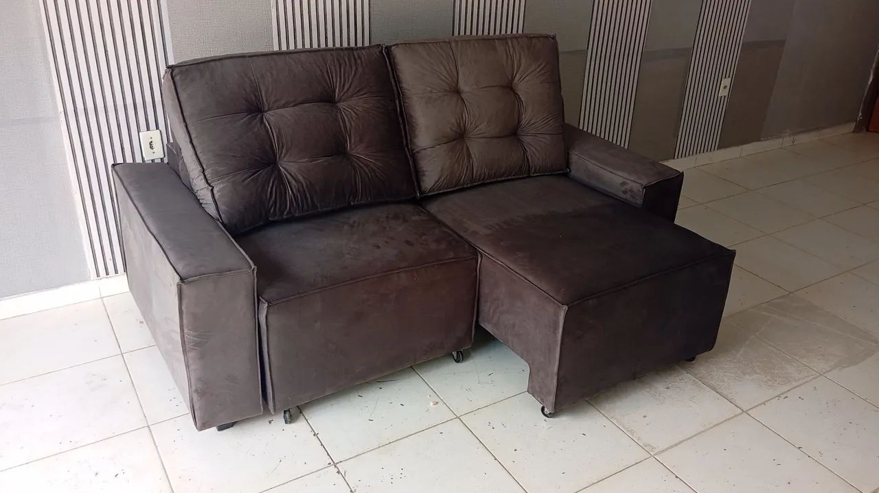 Sofá retratil novo 2 metros - Foto 2