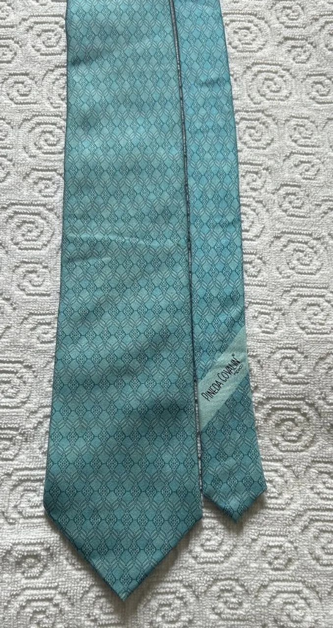GRAVATA PINEDA COVALLIN MEXICO  SEDA AZUL