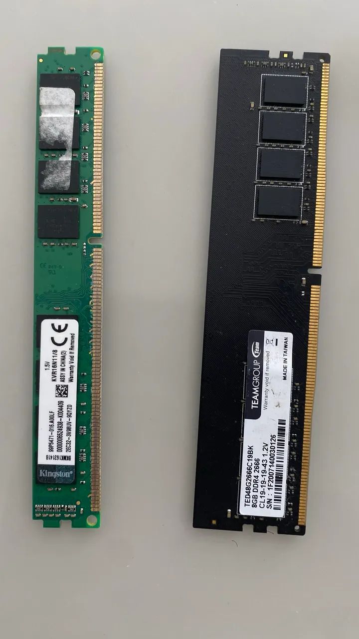 4 pentes de memoria ram 3 ddr3 e um ddr4 - Foto 5
