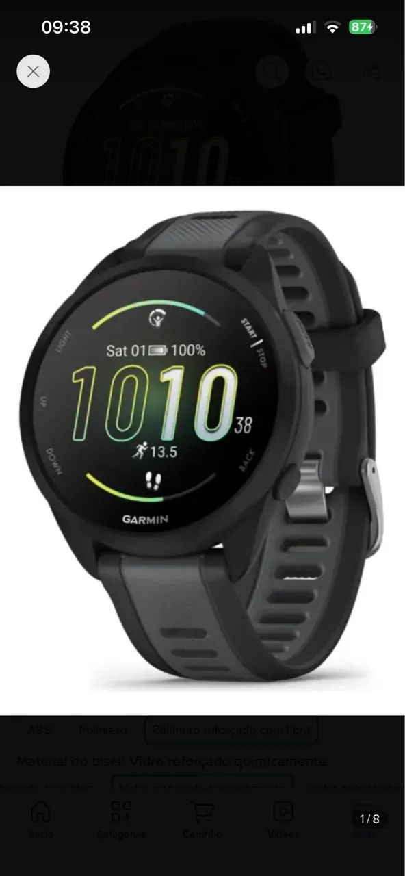 Smartwatch Relogio Garmin Forerunner 165