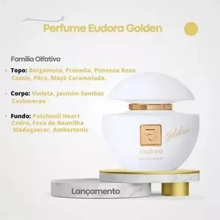 Perfume Golden branco Eudora  - Foto 4