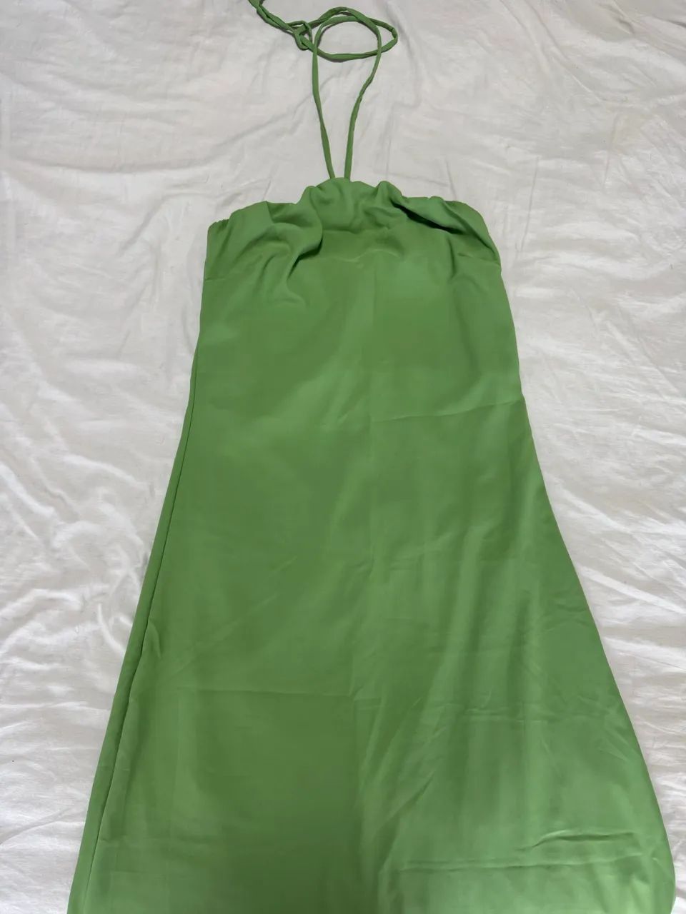 Vestido verde amarração - Foto 2