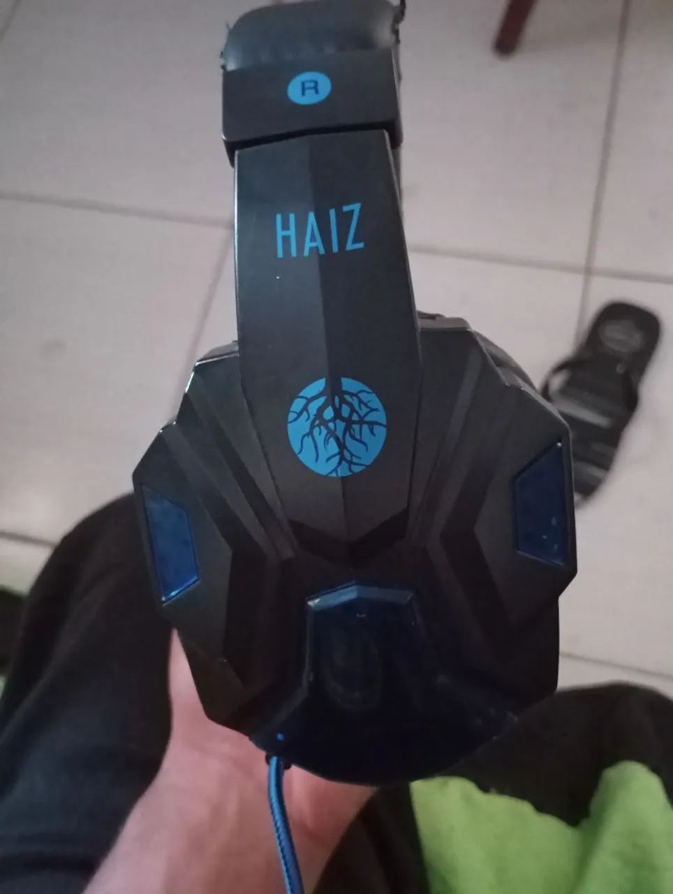 Headset haiz com led azul  - Foto 2