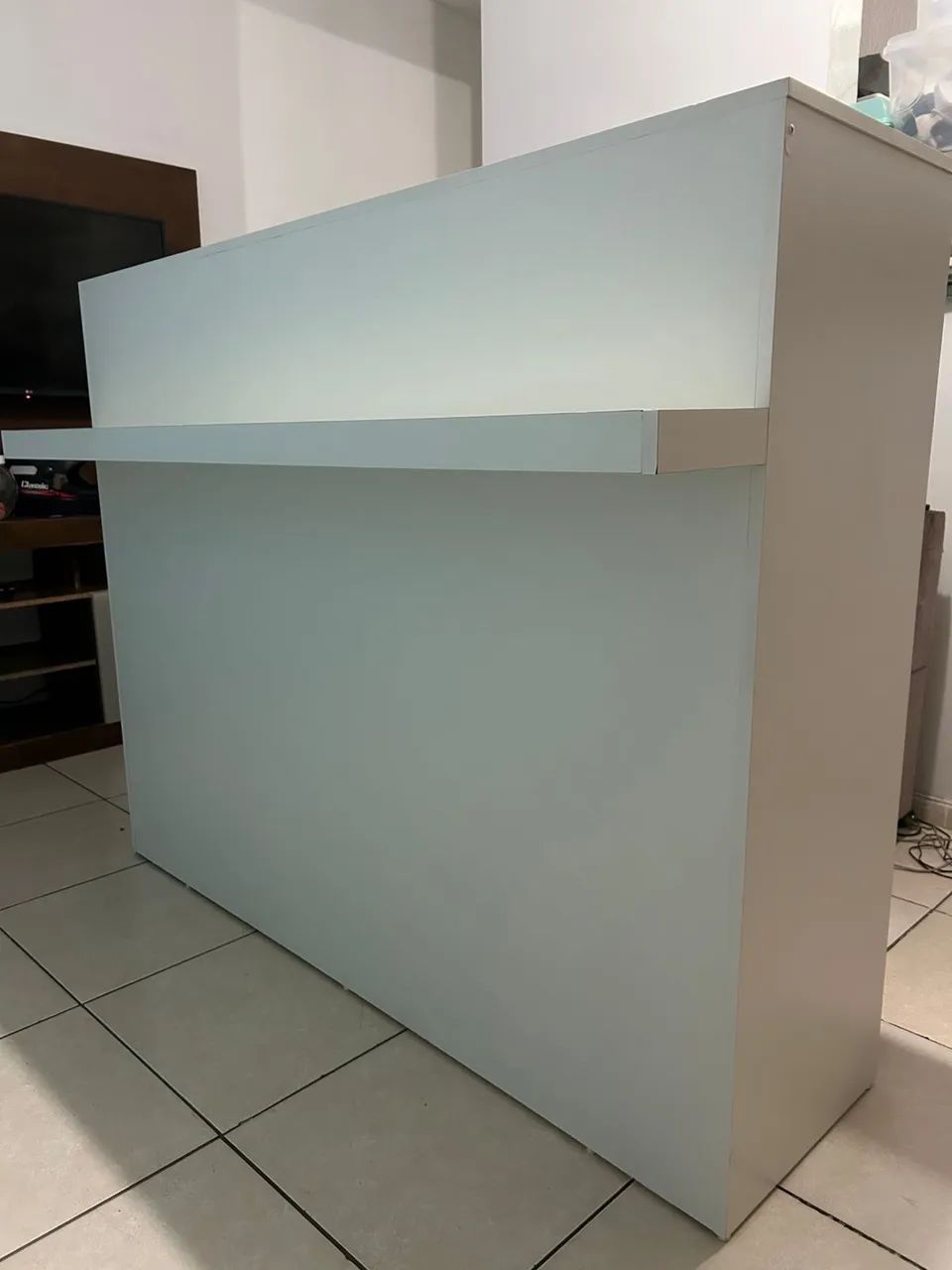 BALCÃO DE ATENDIMENTO 1,50M COM GAVETA E CHAVE - ESTADO DE NOVO  - Foto 5