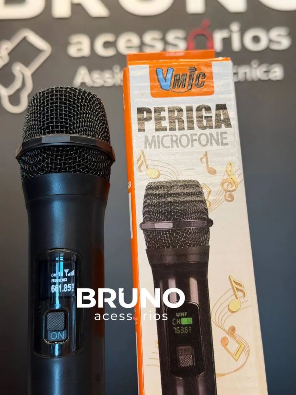Microfone sem fio Vmic Recarregável  - Foto 3