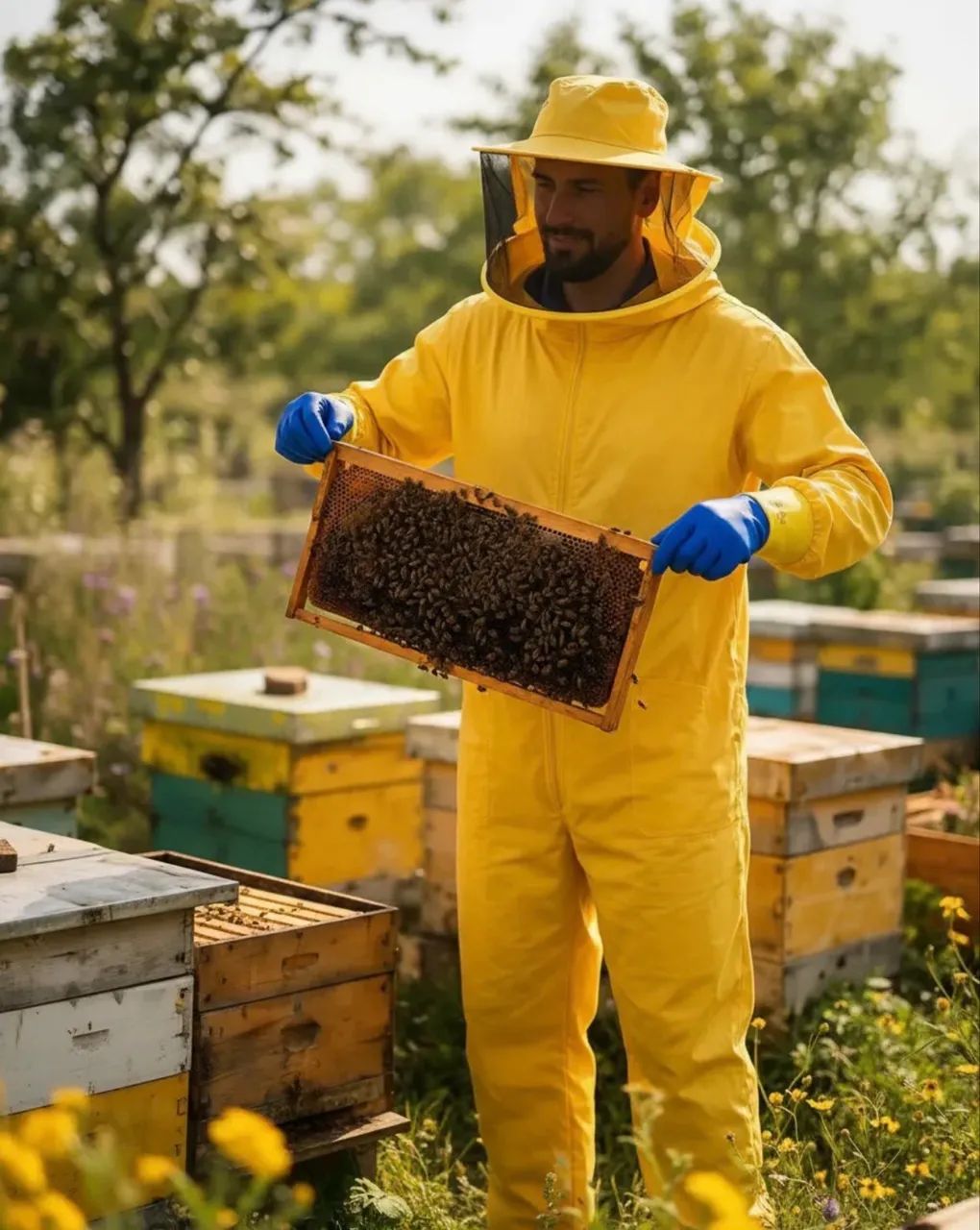 Macacão antiferroada APIs 1,70/90kg amarelo