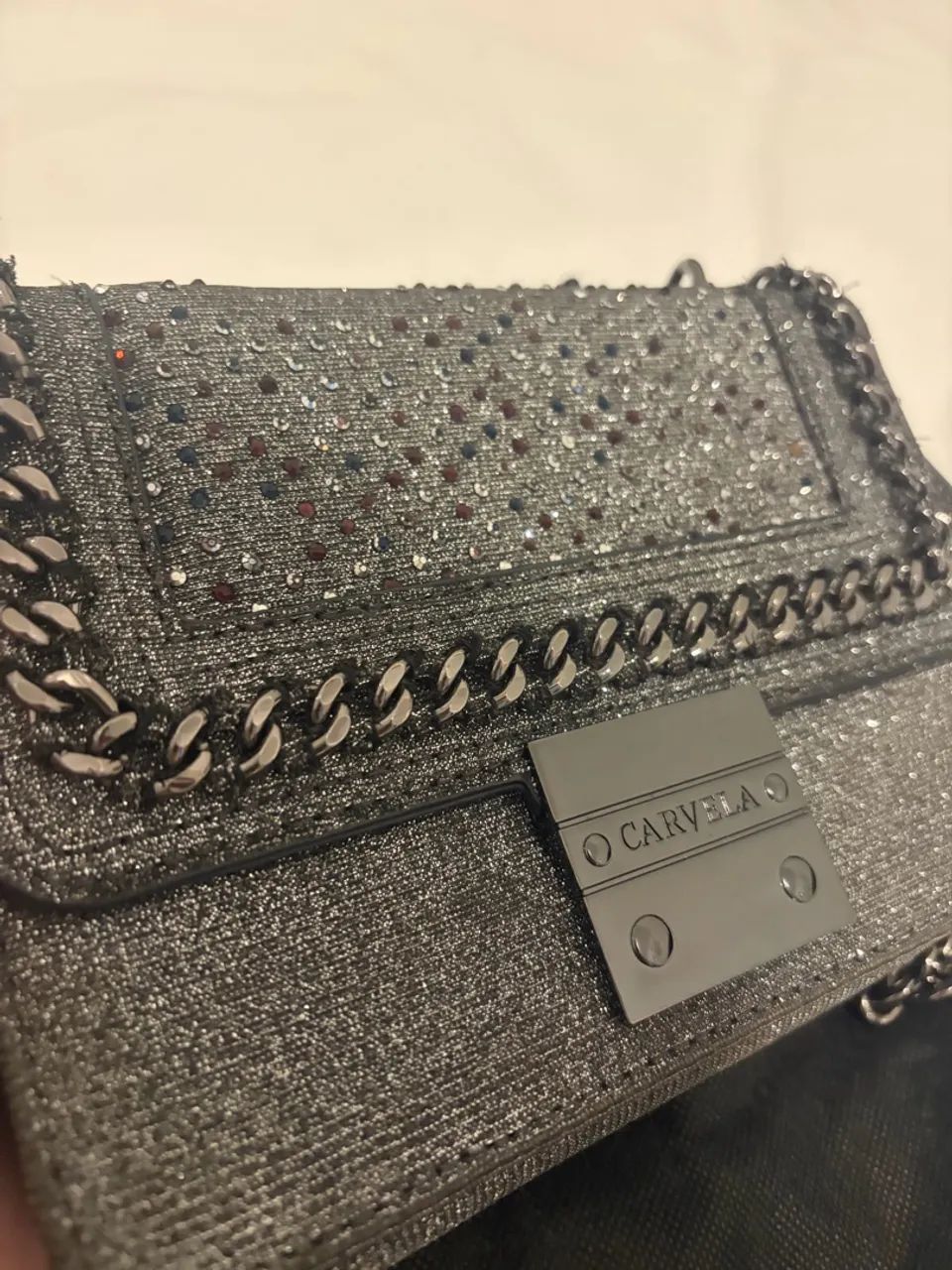 bolsa carvela bailey mini chumbo - Foto 2