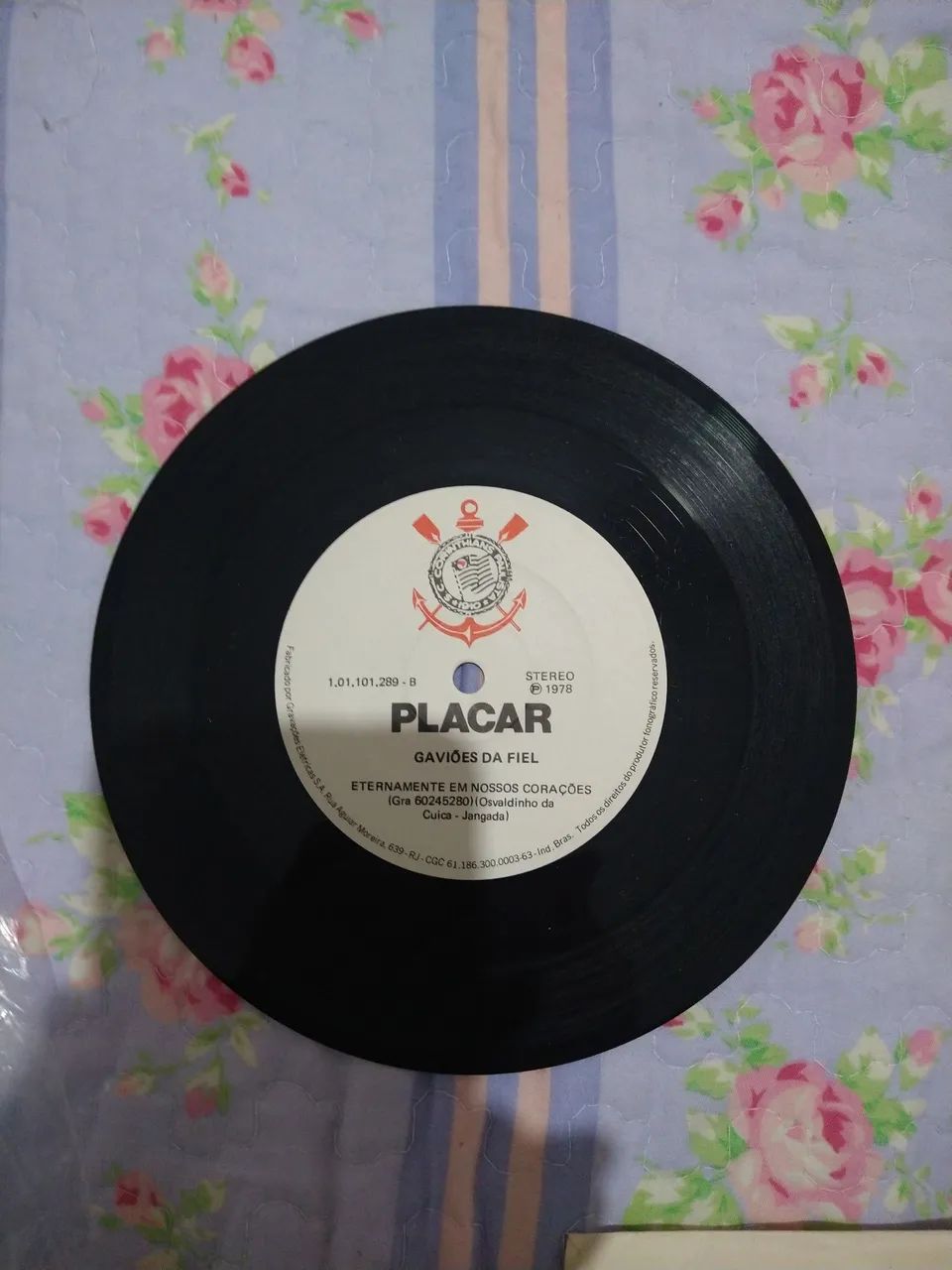 Disco Vinil Compacto Placar - Hino do Corinthians 1978  - Foto 2