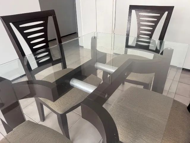 Conjunto de mesa de jantar de 4 lugares - Foto 4