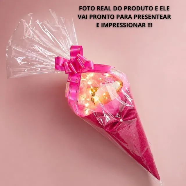 Buquê de Maquiagem LUXO Rosa  - Foto 2