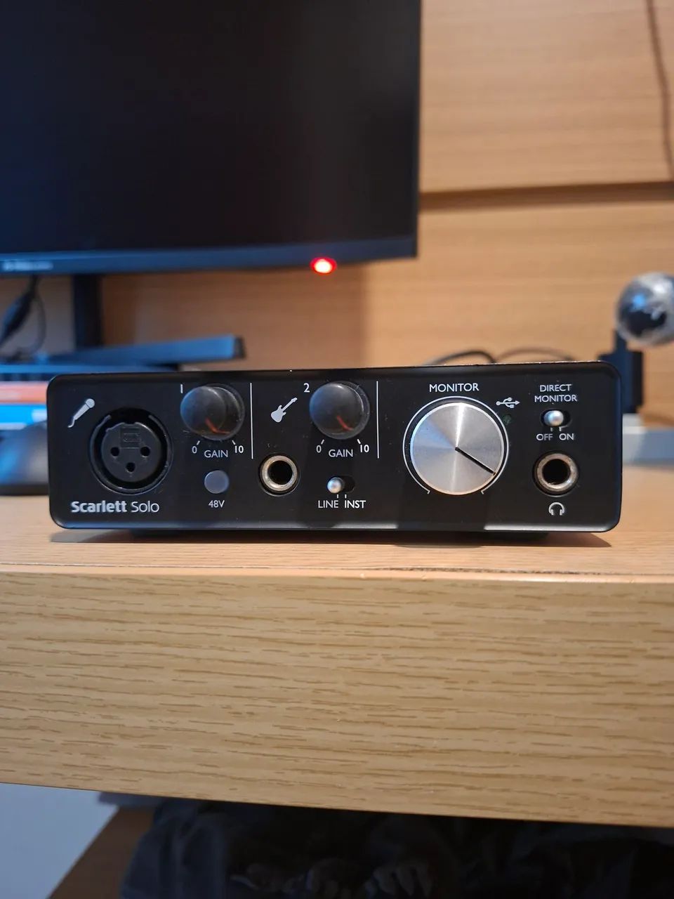 focusrite scarlett solo 2nd + microfone at2020 xlr - Foto 3
