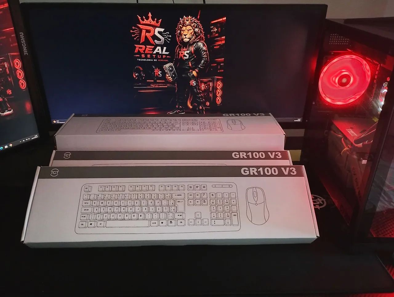 Kits teclado e mouse novo 