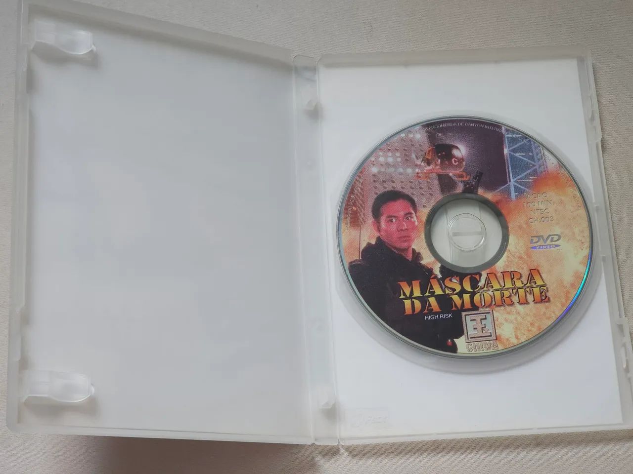 DVD Máscara da Morte Original, com Jet Li, Raridade (etiqueta e