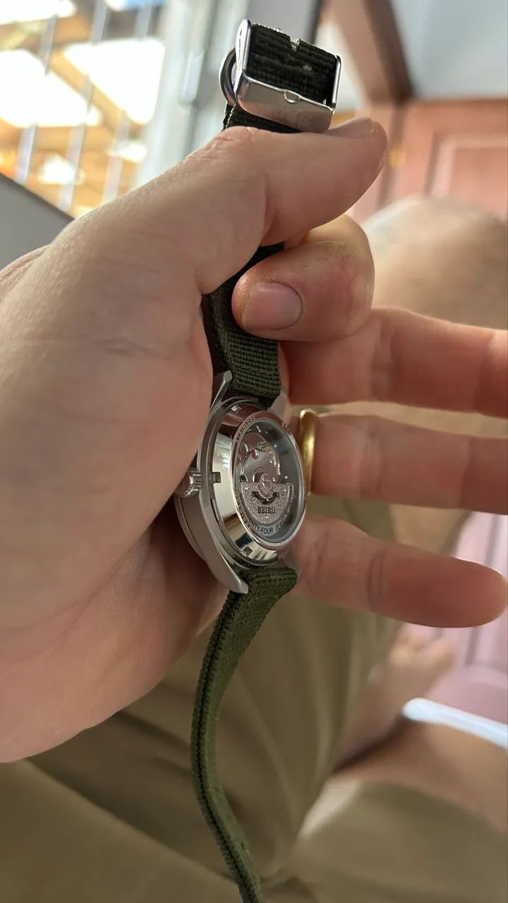 relógio seiko 5 field automático verde - Foto 3