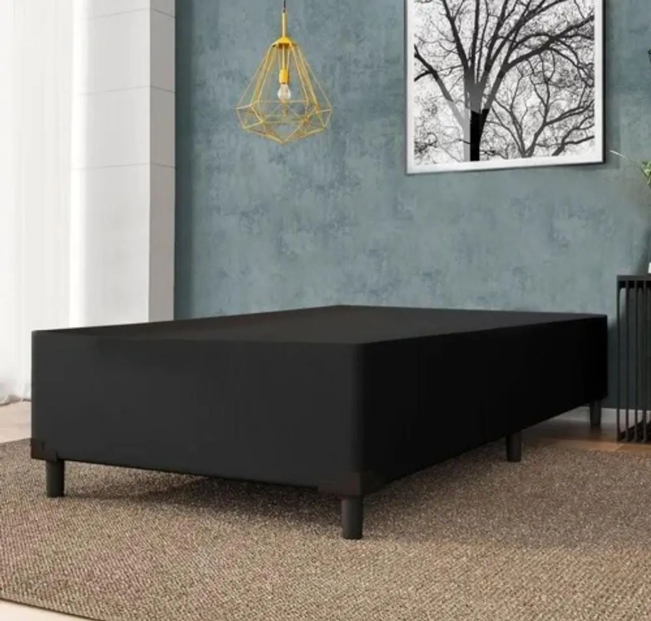 Base para cama box de solteiro nova 